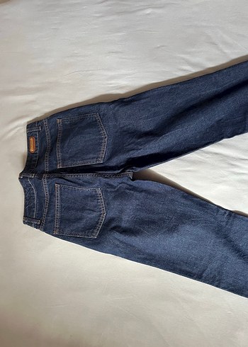 s Beden Kadın Lacivert NETWORK yüksek bel düz kesim denim pantolon