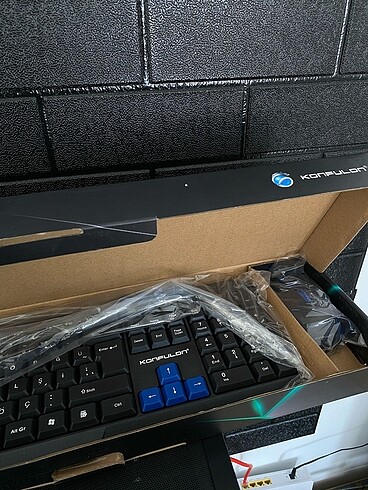 Kablosuz klavye mouse sıfır garantili - Görsel 2