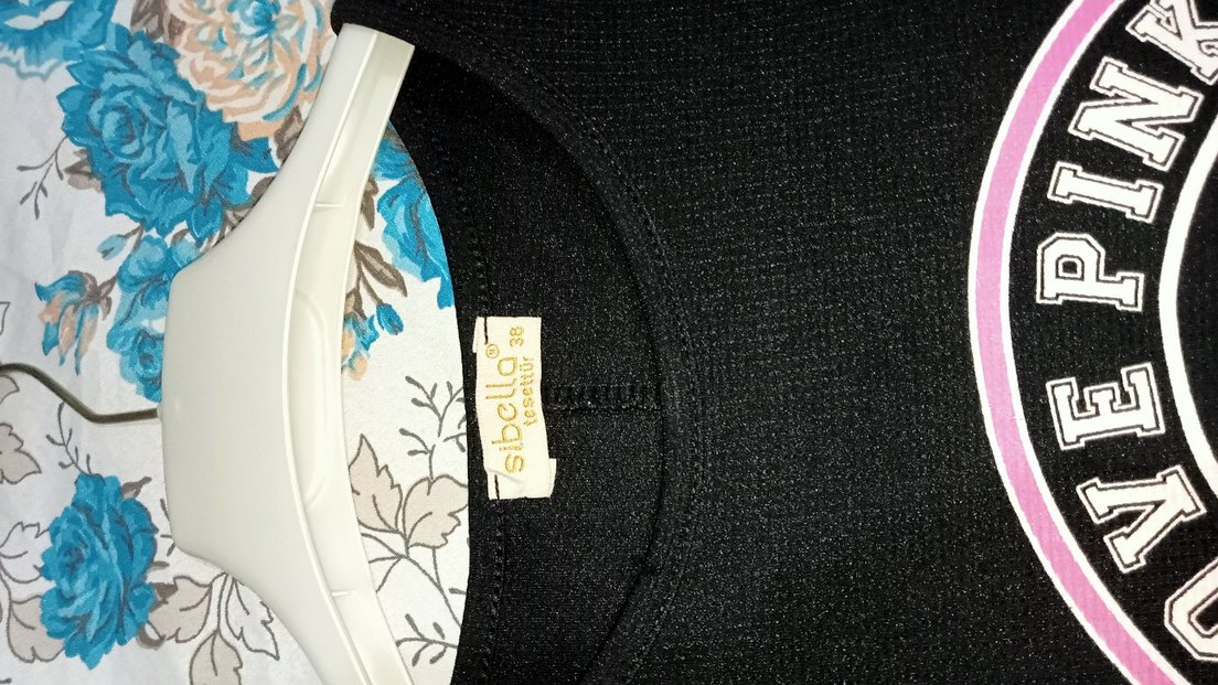 Pembe Baskılı Uzun Kollu Tunik - Görsel 2