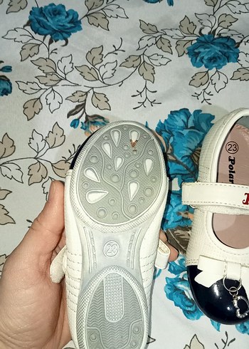 Kız Çocuk Beyaz Velcro Bantlı babet - Görsel 2