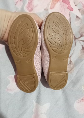 Simli Kız Çocuk Babet Ayakkabı - Görsel 2