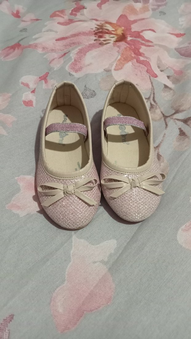 Simli Kız Çocuk Babet Ayakkabı - Görsel 3