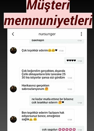 Mors Kod Aksesuarlar da tatlı müşterilerimin memnuniyetleri