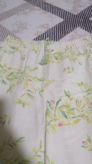 LC Waikiki 13-14 yaş yeşil yumusak keten kumas pantolon 