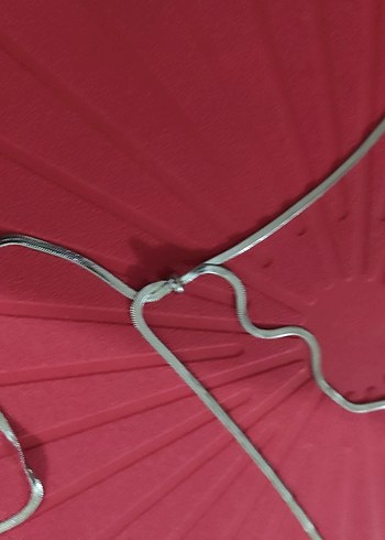 Gri Zincir Detaylı Kadın Vücut Zinciri çelik - Görsel 2