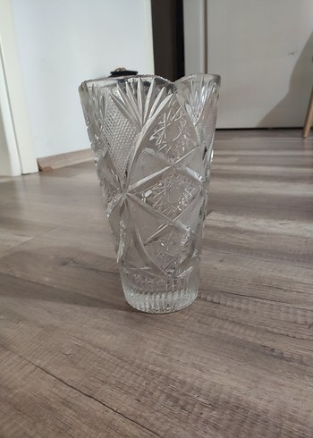 Diğer Parlak Beyaz Kristal Vazo