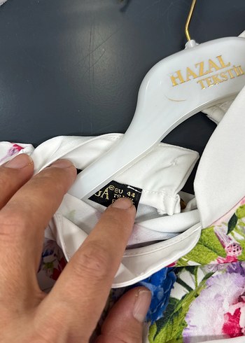 xl Beden Çiçek Desenli Uzun Kollu Kadın Bluz