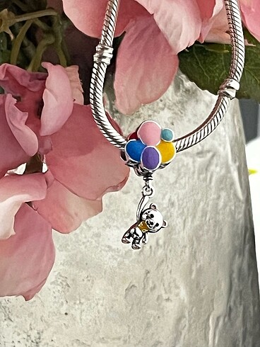 Pandora 925 Ayar Gümüş Balon Tutan Ayıcık Charm
