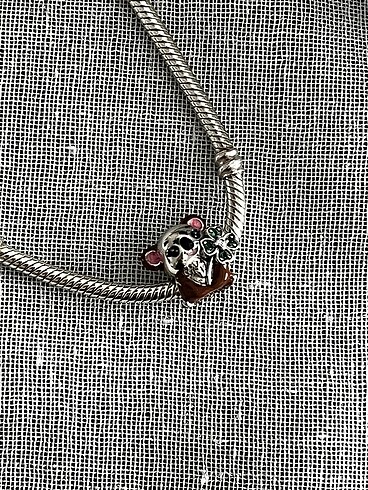 Beden 925 Ayar Gümüş Sevimli Koala Charm