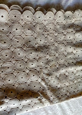 Bohem Örgü Dantel Masa Örtüsü - Görsel 3