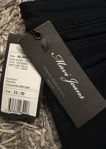 Siyah Dar Kesim Kadın Kot Pantolon kullanılmadı dar geldi - Görsel 3