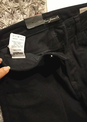 Siyah Dar Kesim Kadın Kot Pantolon kullanılmadı dar geldi - Görsel 4