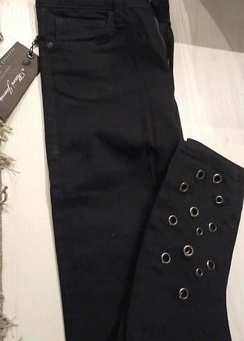 Siyah Dar Kesim Kadın Kot Pantolon kullanılmadı dar geldi - Görsel 2