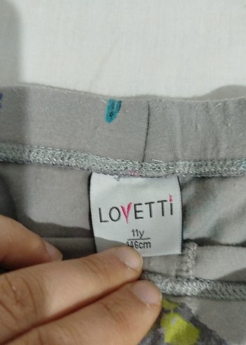 Baskılı Gri Kız Tayt Elastik Bel - Görsel 2