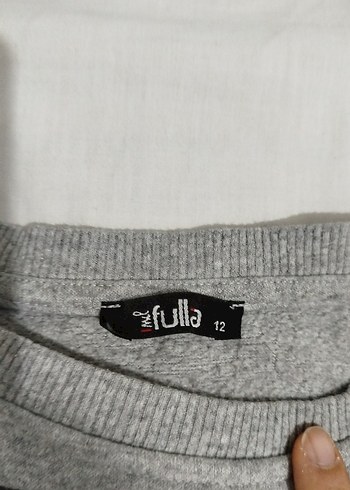 Gri Baskılı Uzun Kollu Salaş Sweatshirt - Görsel 3