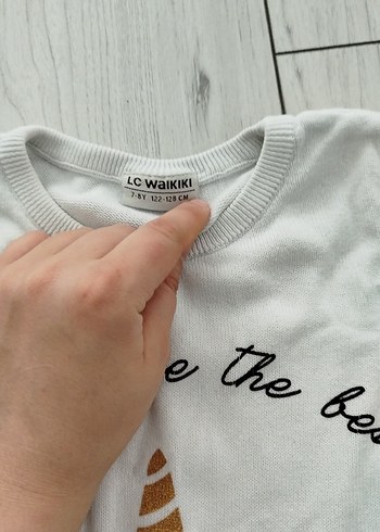 Kız Çocuk Beyaz Unicorn Baskılı Sweatshirt - Görsel 3