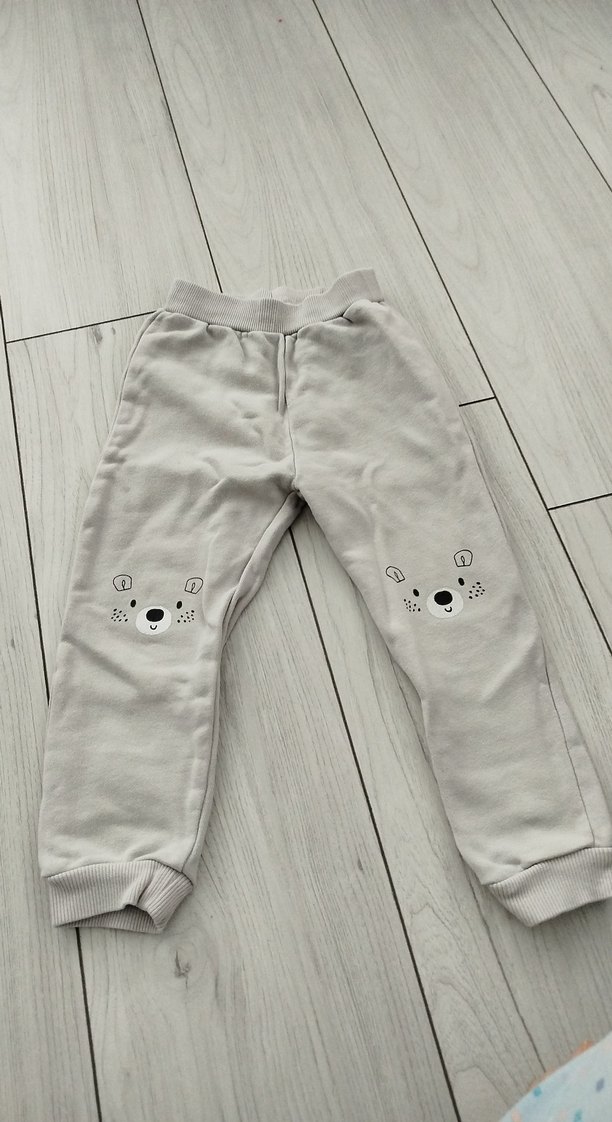 Gri Erkek Bebek Nakışlı Düğmeli Takım - Görsel 3