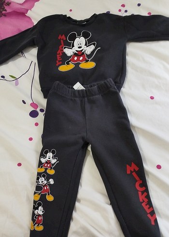 erkek Çocuk Siyah Mickey Mouse Sweatshirt - Görsel 3