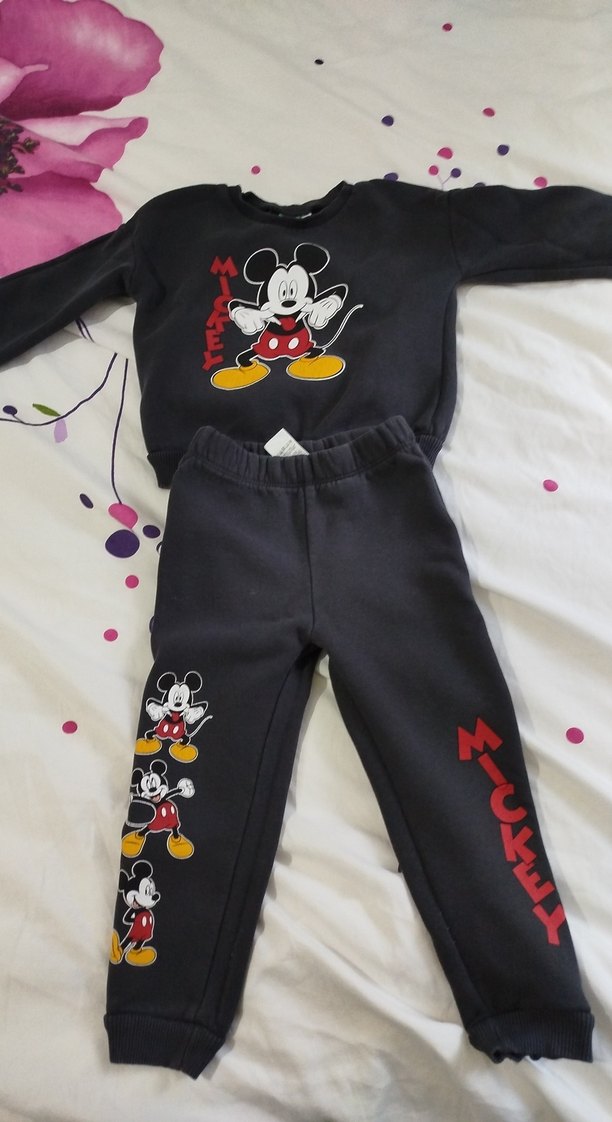 erkek Çocuk Siyah Mickey Mouse Sweatshirt - Görsel 3