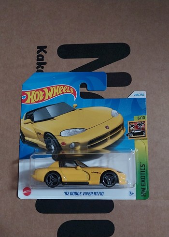Hot Wheels Sarı 92 Dodge Viper R/T 10