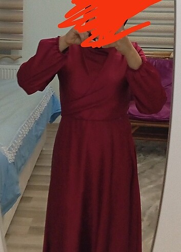 Diğer Saten fuşya rengi abiye
