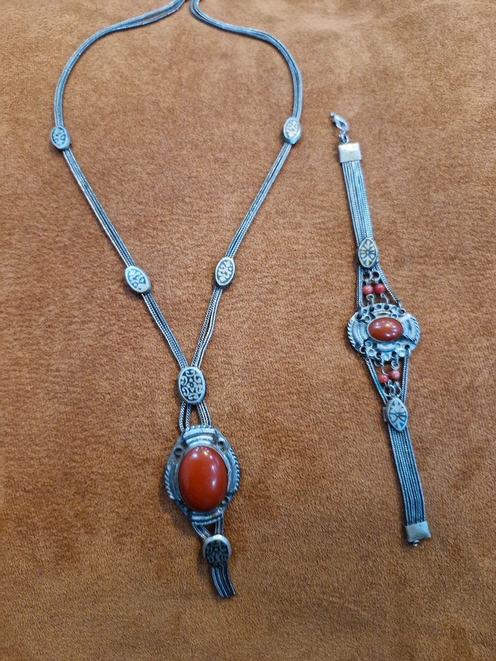 Mardin  işi kolye bileklik - Görsel 4