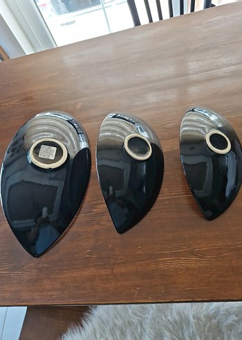 Bej Gri Çağdaş Yaprak Tabak Seti - Görsel 9