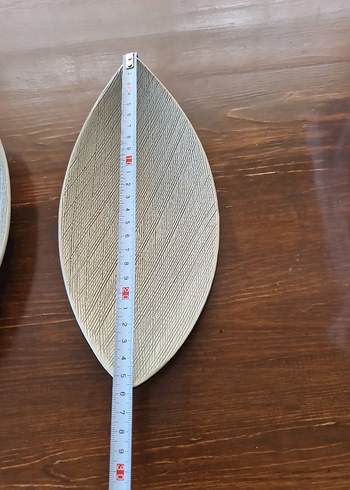 Bej Gri Çağdaş Yaprak Tabak Seti - Görsel 5