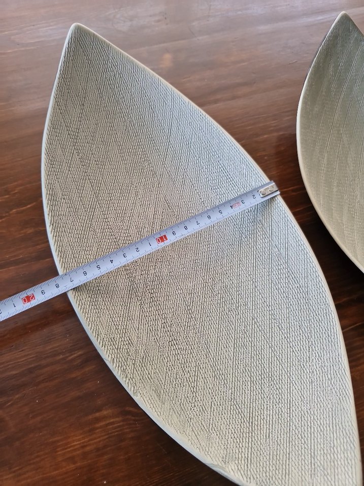 Bej Gri Çağdaş Yaprak Tabak Seti - Görsel 4