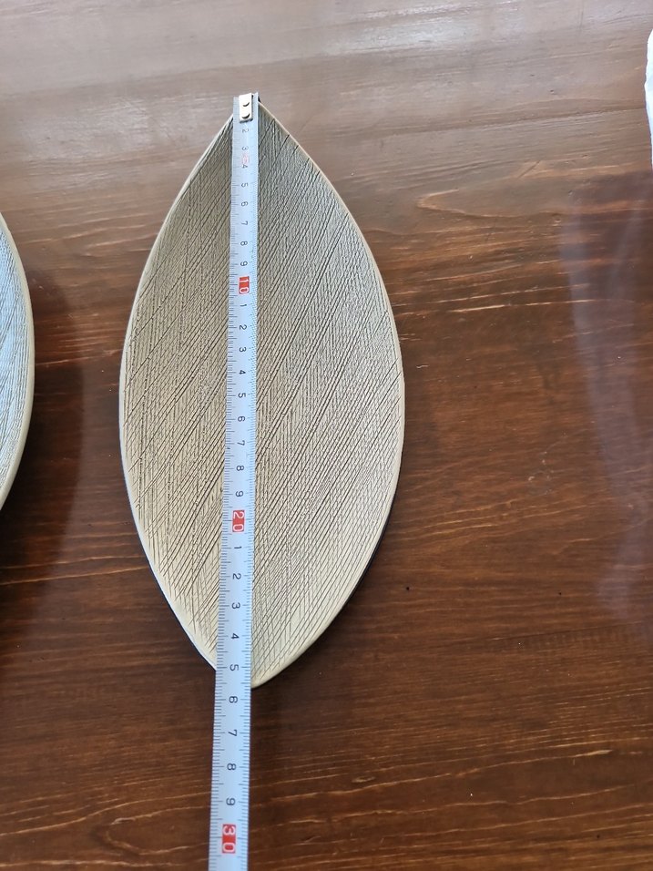 Bej Gri Çağdaş Yaprak Tabak Seti - Görsel 5