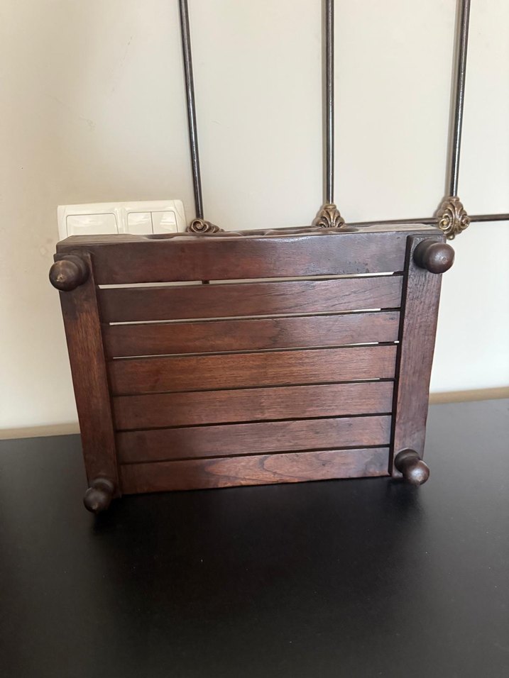 Masif ahşap dekoratif tepsi. - Görsel 4