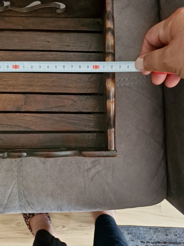 Masif ahşap dekoratif tepsi. - Görsel 3