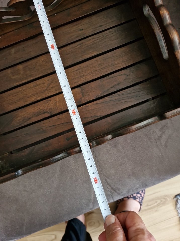 Masif ahşap dekoratif tepsi. - Görsel 2