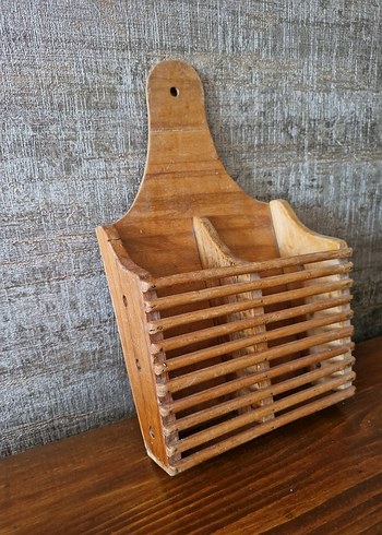 Ahşap Bölmeli Çatal Kaşık Kutusu - Görsel 7