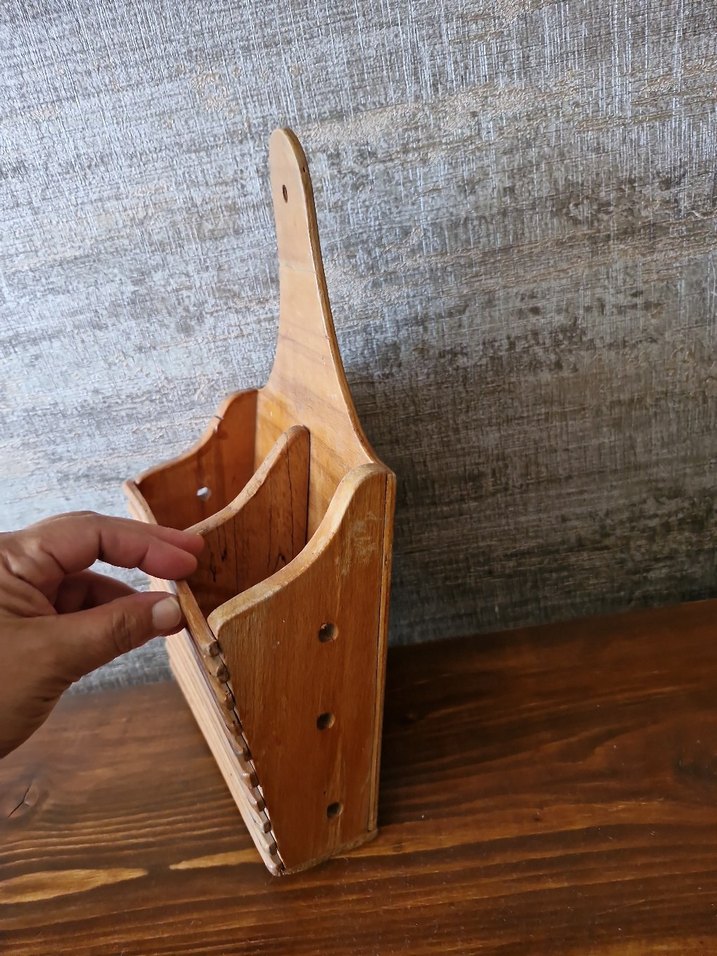 Ahşap Bölmeli Çatal Kaşık Kutusu - Görsel 3