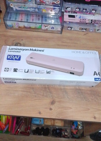 KRAF Bej Laminasyon Makinesi pembe