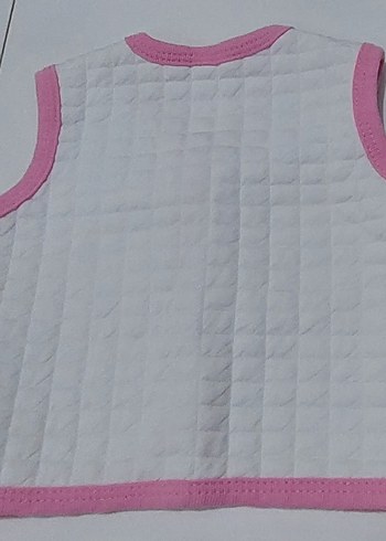 2li Kız Çocuk Düğmeli Pamuklu Yelek - Görsel 3