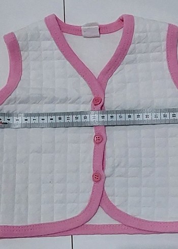 2li Kız Çocuk Düğmeli Pamuklu Yelek - Görsel 5