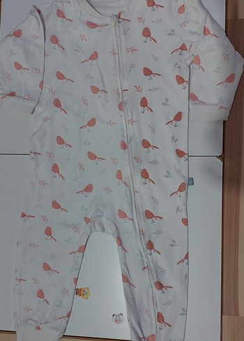 Bebek Kız Baskılı Düğmeli Tulum - Görsel 5