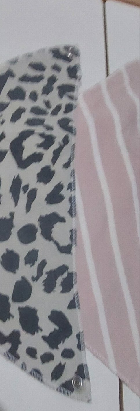 Çok Renkli Zebra Desenli Bebek Önlüğü Seti - Görsel 2