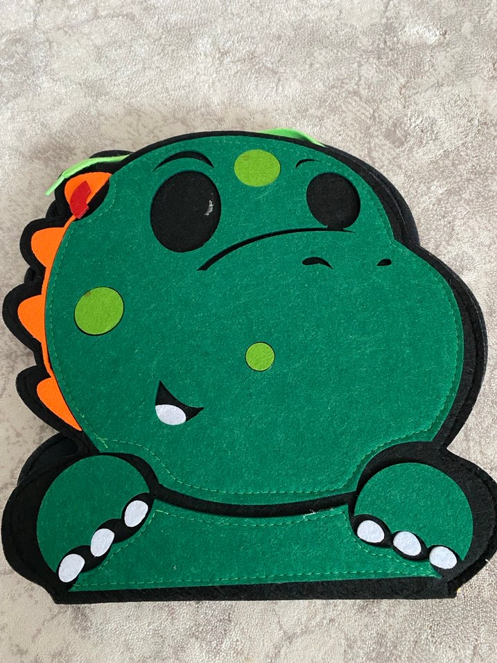 Renkli Yeşil Dinozor eğitici Oyuncak - Görsel 2