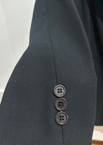 Diğer Siyah Kadın Midi Blazer Ceket