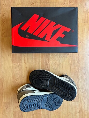 45 Beden kahverengi Renk Air Jordan 1 High Dark Mocha