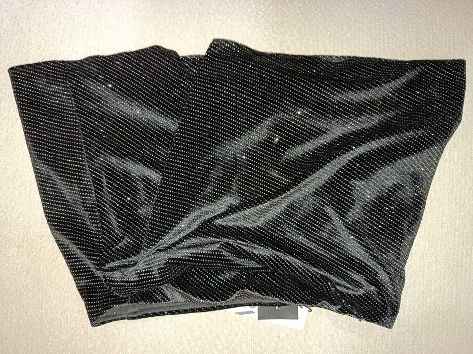 Fermuarlı Siyah Mini Etek - Görsel 2