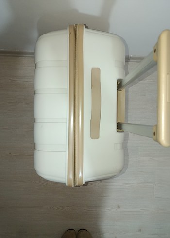 Beyaz Modern Klasik Erkek Bavulu - Görsel 7