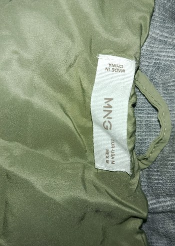 Gri Kapüşonlu Kadın Kışlık Mont - Görsel 5