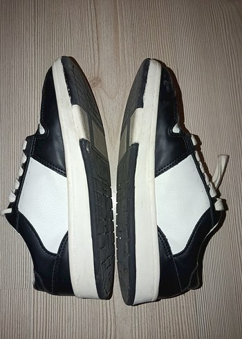 Beyaz Siyah Spor Ayakkabı Stiletto Topuklu - Görsel 4