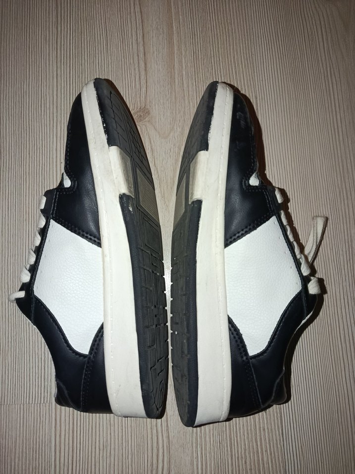 Beyaz Siyah Spor Ayakkabı Stiletto Topuklu - Görsel 4