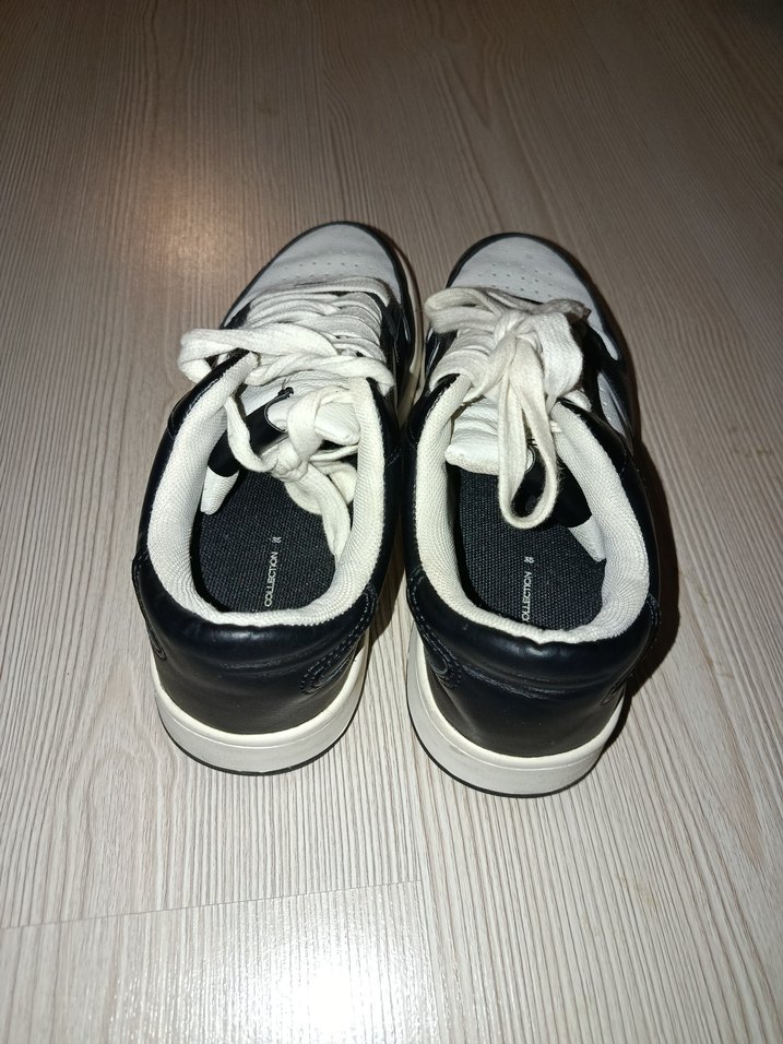 Beyaz Siyah Spor Ayakkabı Stiletto Topuklu - Görsel 3