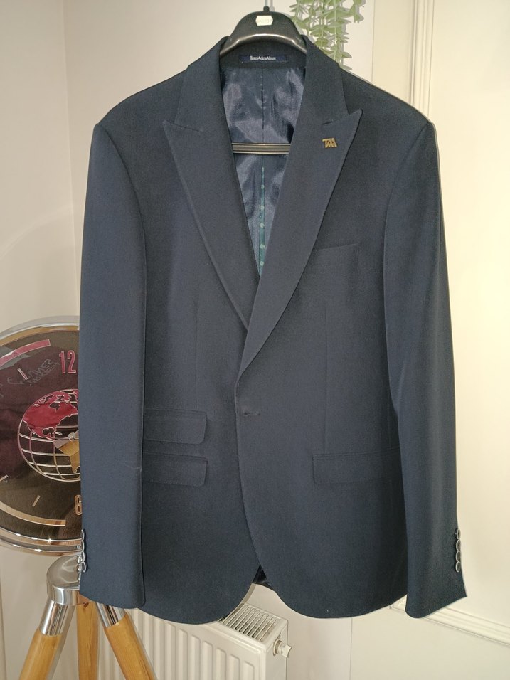 Gri Erkek Takım Elbise Normal Kesim - Görsel 2